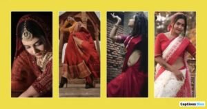 Funny & Light-Hearted Saree Captions