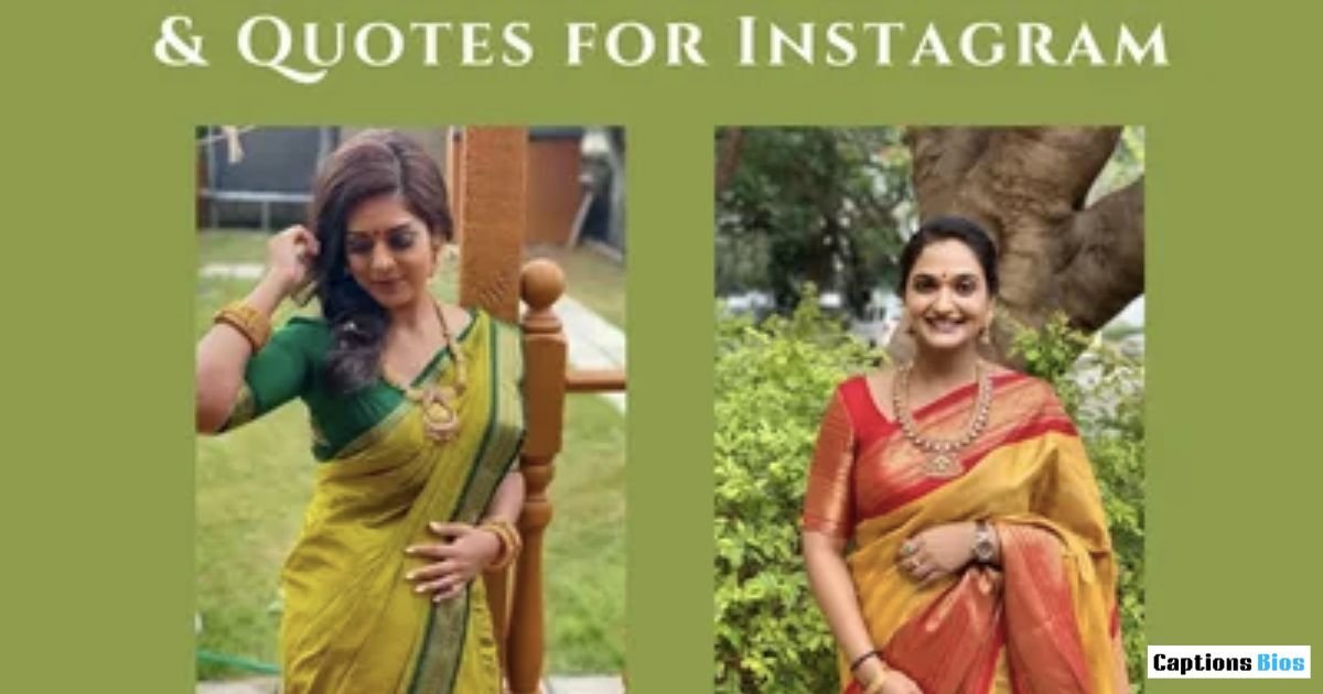 Saree Caption for Instagram in Marathi