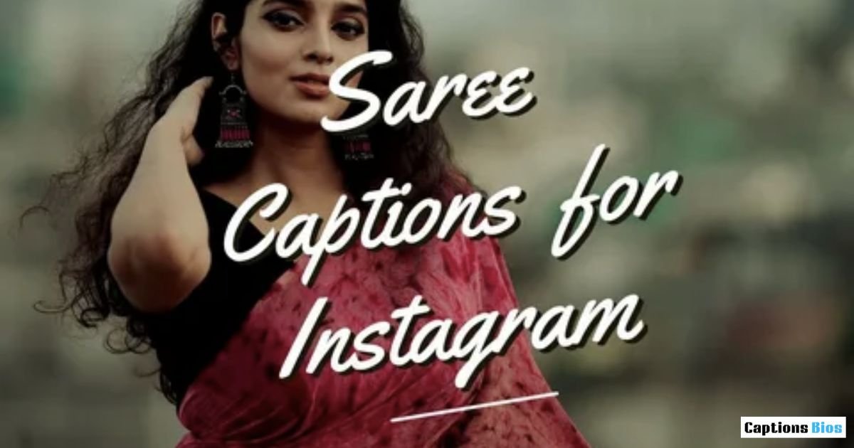 Saree Caption in Marathi